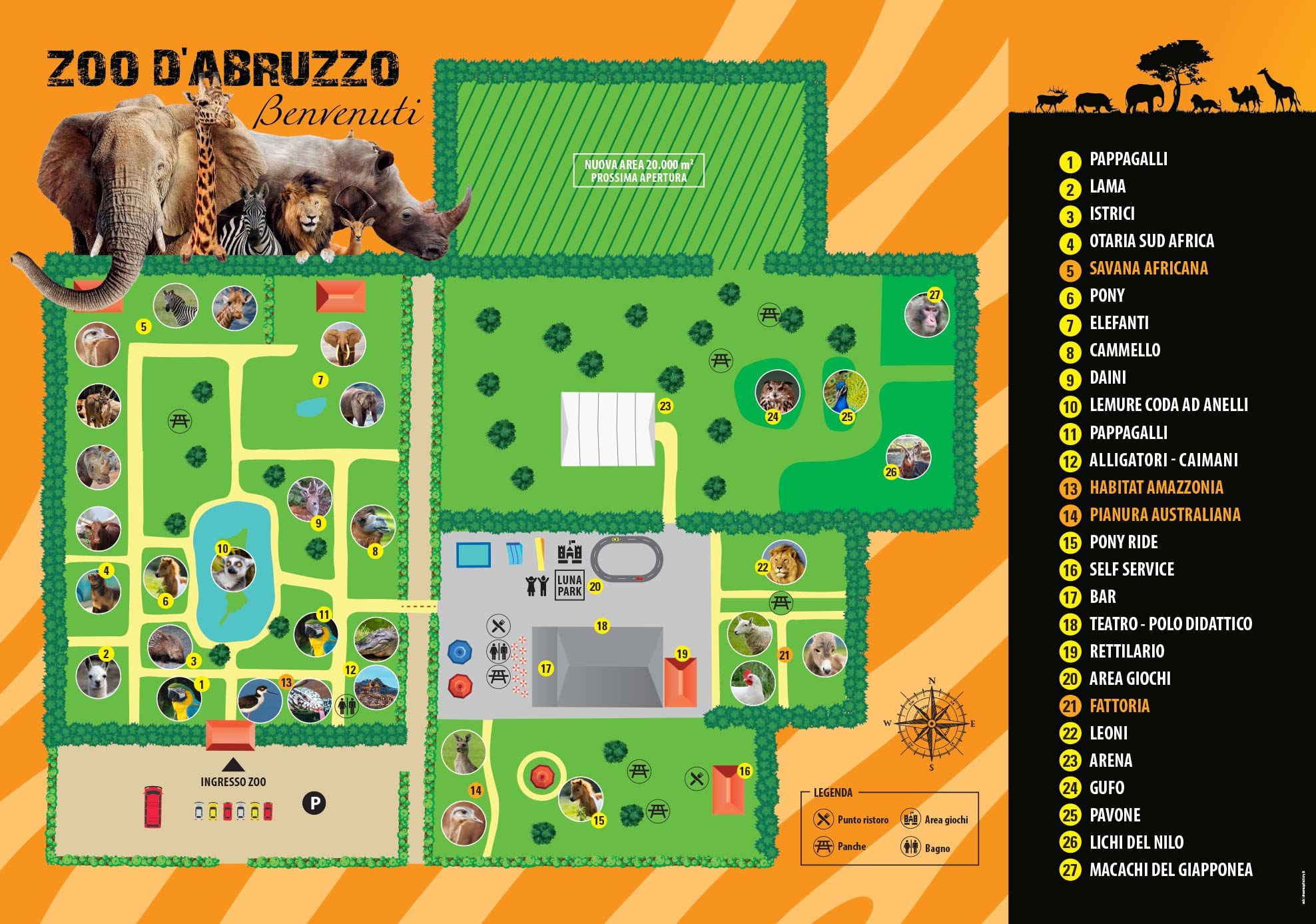 mappa zoo 2020