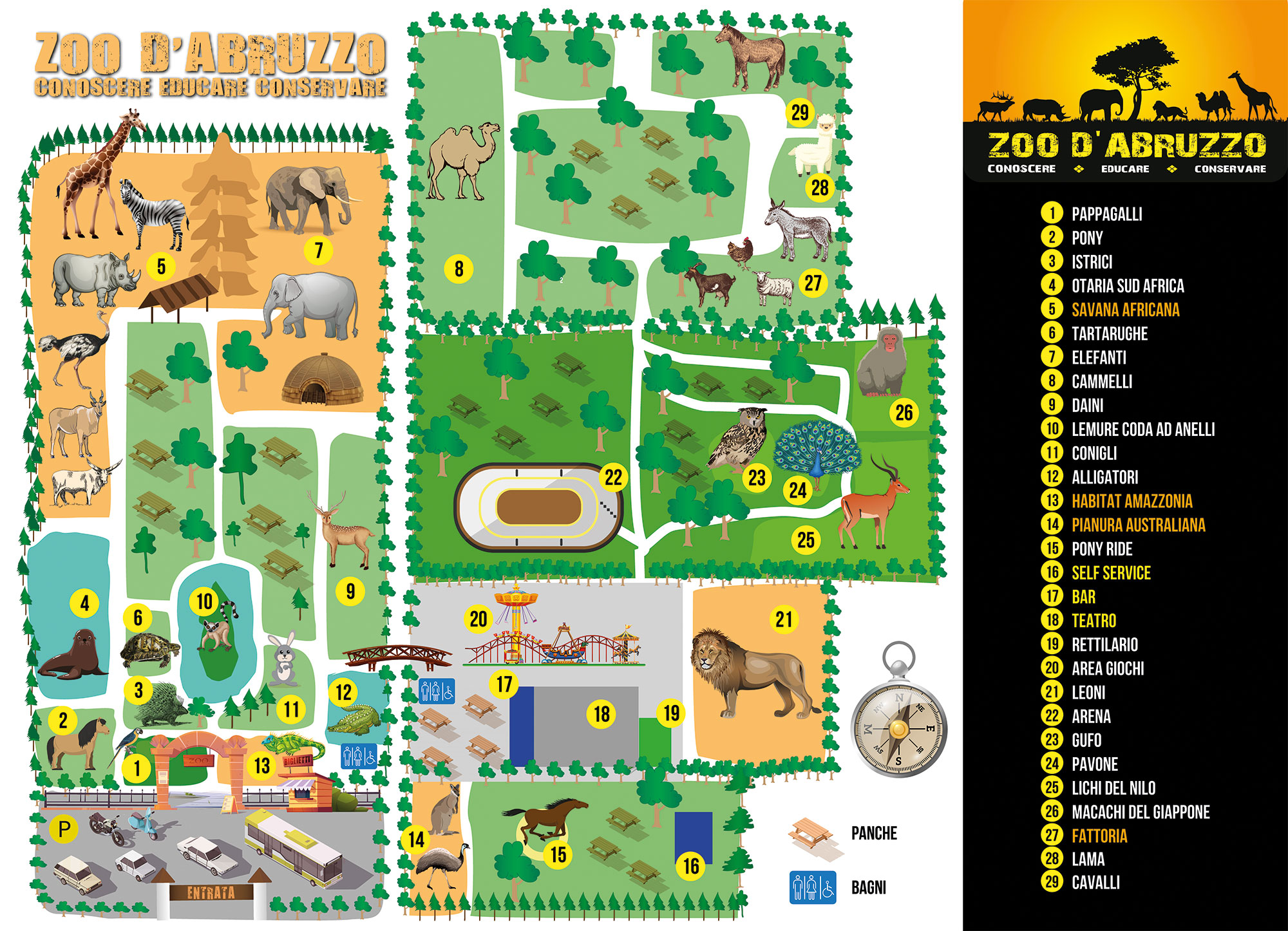 mappa zoo 2021
